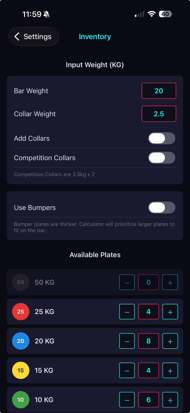 Plate Calculator
